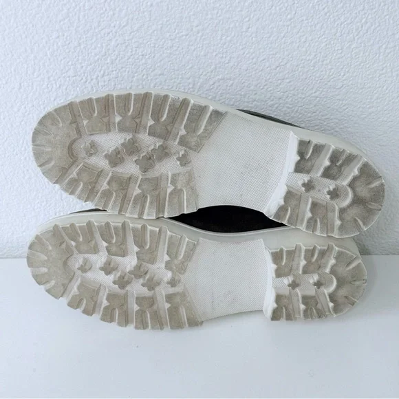 Journee Collection Erika Lug Sole Loafers – Olive Green–Faux Suede Size 8 - Picture 9 of 15